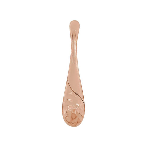 14k Rose Gold Hammered Teardrop Pendant