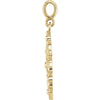 14k Yellow Gold Decorative Pendant
