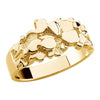 11.00X16.00 mm Men's Nugget Ring Mounting in 14k Yellow Gold ( Size 10 )