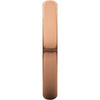 10k Rose Gold 3mm Half Round Band , Size 8