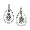 14k White Gold 1/4 CTW Diamond Earrings