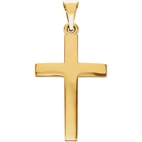 14k Yellow Gold Cross Pendant