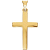 14k Yellow Gold 27.5x13.9mm Cross Pendant