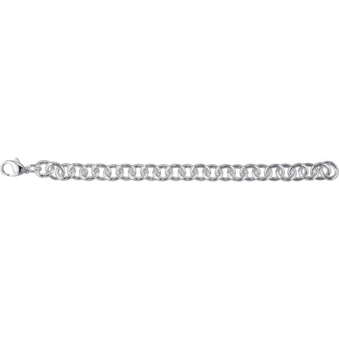 10 mm Cable Bracelet in Sterling Silver ( 8.5-Inch )