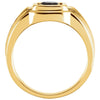 14k Yellow Gold Onyx Men's Ring , Size 11
