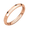 14k Rose Gold 2.5mm Knife Edge Comfort-Fit Band, Size 6