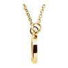 14k Yellow Gold Soft Rectangle 16" Necklace
