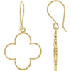 14k Yellow Gold Decorative Earrings