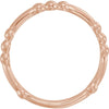 14k Rose Gold Stackable Ring, Size 7
