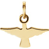 14k Yellow Gold 10x14mm Dove Pendant