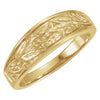 14K Yellow Gold 6.25mm Ladies Duo Design Band (Size 6)