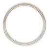14k White Gold 6mm Grooved Band Size 9