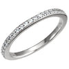1/3 CTW Diamond Band in 14k White Gold (Size 6 )