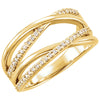 14k Yellow Gold 1/5 ctw. Diamond Ring, Size 7