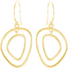 14k Yellow Gold Open Silhouette Earrings