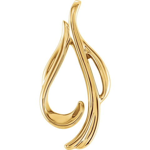14k Yellow Gold Freeform Pendant