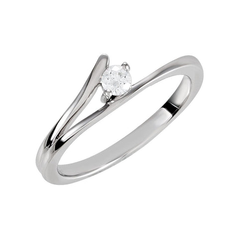 Sterling Silver Cubic Zirconia Ring Size 7