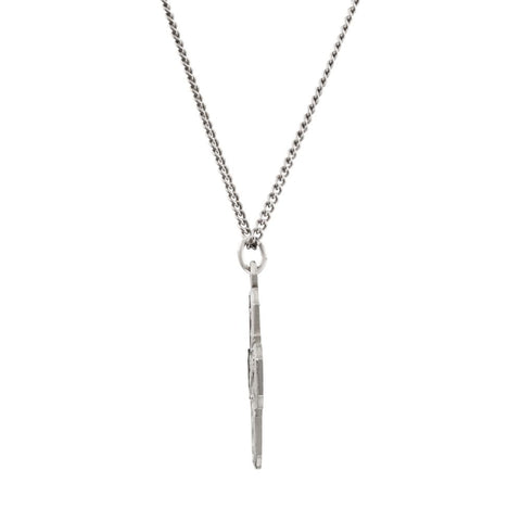 Sterling Silver 25x24mm Four-Way Cross Medal 24" Necklace
