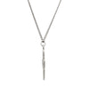 Sterling Silver 25x24mm Four-Way Cross Medal 24" Necklace