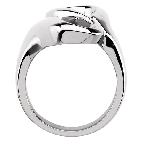 14k White Gold Freeform Ring , Size 6