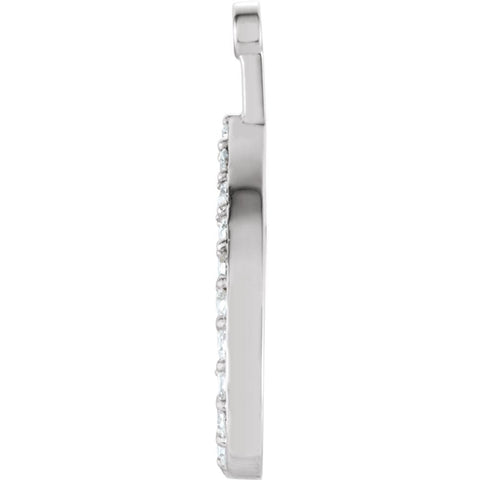 14k White Gold 1/5 CTW Diamond Earring Jackets