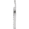 14k White Gold 1/5 CTW Diamond Earring Jackets