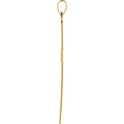 14k Yellow Gold 39x25mm Cross Pendant