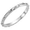 Jesus I Trust In You Ring in 14k White Gold ( Size 7 )