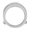 14k White Gold 1/3 CTW Diamond Ring Guard, Size 7