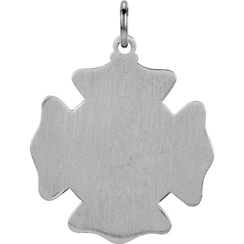 Sterling Silver 25.25mm St. Florian Pendant