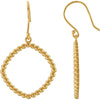 Pair of Precious Metal Fashion Earrings in 14k Yellow Gold