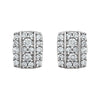 14k White Gold 1/3 CTW Diamond Earrings