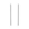 14k White Gold Vertical Bar Earrings