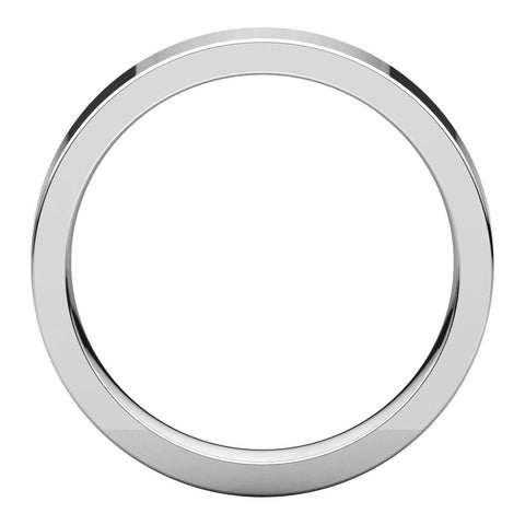 Sterling Silver 4mm Flat Band, Size 7