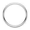14k White Gold 6mm Light Comfort Fit Milgrain Band , Size 10