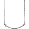 Elegant and Stylish 16.00 inch Kera Designer Necklace in Sterling Silver , 100% Satisfaction Guaranteed.