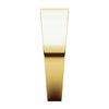 14k Yellow Gold 6mm Flat Tapered Band, Size 7