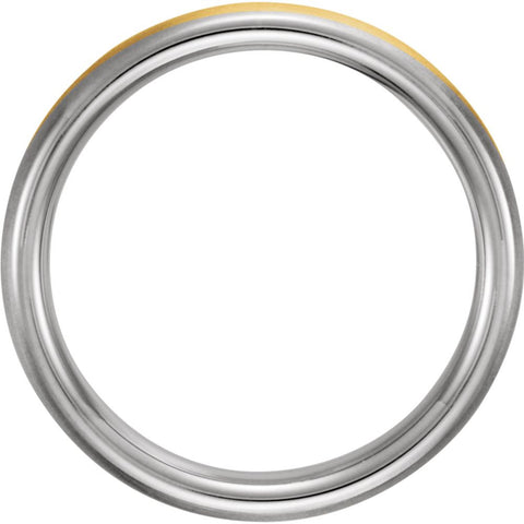 14K Yellow & White 4mm Band Size 9