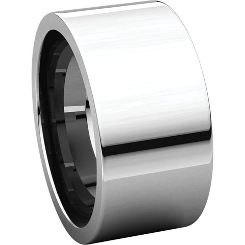 Sterling Silver 10mm Flat Band, Size 7