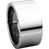 Sterling Silver 10mm Flat Band, Size 7