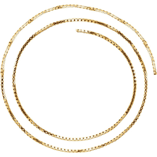 14k Yellow Gold 1.75mm Solid Box 16" Chain