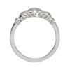 14k White Gold Youth Claddagh Ring, Size 5