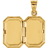 14k Yellow Gold .01 CT Diamond Locket