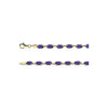 14K Yellow Gold Amethyst 7-Inch Bracelet