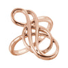 14k Yellow Gold Freeform Ring, Size 7