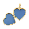 14K Yellow Gold-Plated Sterling Silver Double Heart Locket