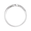 14k White Gold .07 CTW Diamond Band, Size 7
