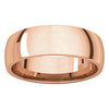 14k Rose Gold 6mm Light Comfort Fit Band, Size 9.5