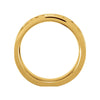 14k Yellow Gold Leaf Design 8mm Bands, Size 7