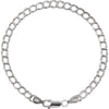 4 mm Solid Charm Bracelet in Sterling Silver ( 7 Inch )